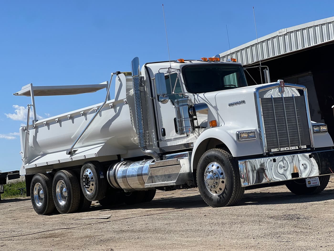 Super 10 dump body built by DM Welding on a Kenworth chassis